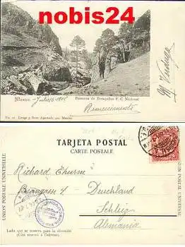 Barranca de Tres-penas F.C. Nacional Mexico o 3.8.1904