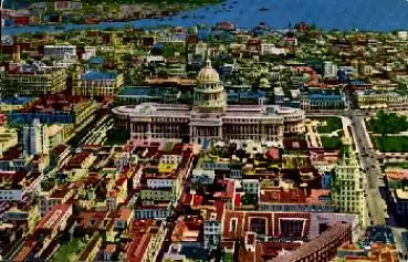 Havana Cuba Vista Parcial Aerea * ca. 1950
