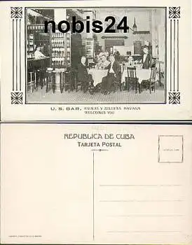 Havana Cuba U.S.Bar Animas y Zuflueta  *ca. 1930