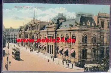 Buenos Aires Argentinien Casa de Gobierno Straßenbahn *ca.1930