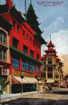 San Francisco Chinatown Grant Avenue  *ca. 1940