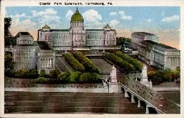 Harrisburg Pennsylvania Capitol Park Extension gebr. ca.1920
