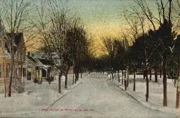 Kirksville Missouri High Street in Winter o 13.8.1915