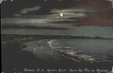 Newport Rhode Island Eastons Beach Birds Eye View Moonlight * ca. 1920