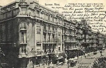 Buenos Aires Avenida de Mayo de Tacuari a Buen Orden  o 07.01.1905