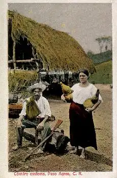 Costa Rica Country costums Paso Agres *ca. 1920