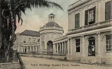Spanish Town Public Buildings Jamaica o 16.11.1906