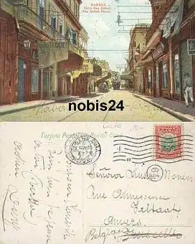 Habana San Rafael Street Kuba o 25.11.1910