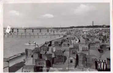 Swinemünde Strand Pommern gebr. 3.7.1941