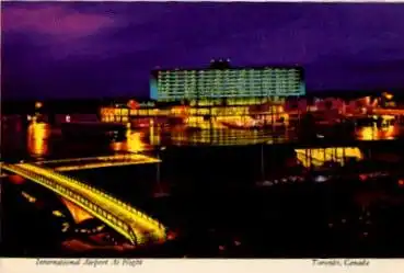 Toronto International Airport at Night  * ca. 1960