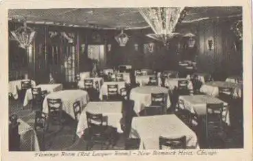 Illinois Chicago, Flamingo Room, New Bismarck Hotel, o 5.4.1935 without stamp