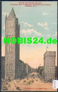 Newark NJ Broad and Market Street Tram *ca. 1920