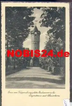 Neuhammer Truppenübungsplatz Lagerstrasse mit Wasserturm Schlesien o 12.5.1937