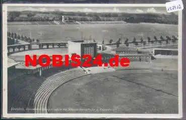 Breslau, Hermann-Göring-Stadion mit Schlesierkampfbahn Friesenwiese, o 1938