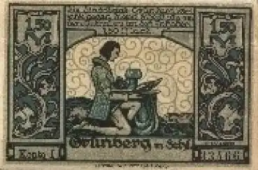 Grünberg Schlesien Notgeld über 1,50 Mark  um 1920