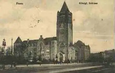 Posen Schloss Feldpoststempel 3. Batterie Fuss - Artillerie Ersatz Bataillon Nr.19 o 12.3.1915