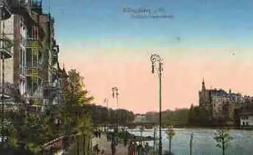 Königsberg Ostpreussen Schlossteichpromenade o 8.9.1918