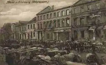 Ortelsburg Markt Ostpreussen *ca. 1920