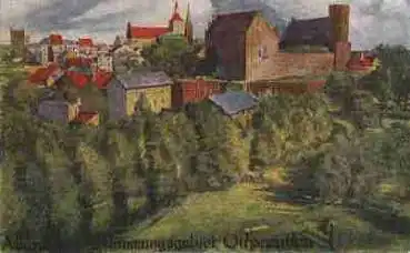 Allenstein Abstimmungsgebiet Ostpreussen Künstlerkarte * ca. 1920