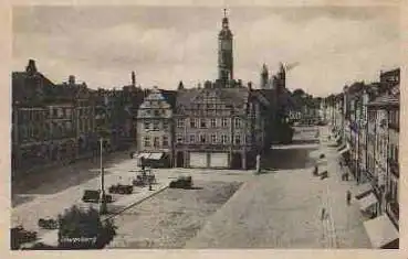 Löwenberg Schlesien Niedermarkt * ca. 1930