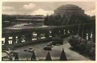 Breslau Jahrhunderthalle mit Pergola *ca. 1930