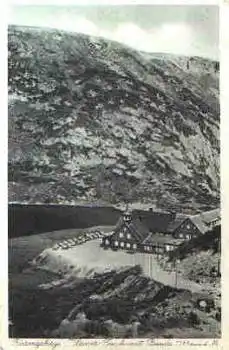 Riesengebirge Kreis Hirschberg Kleiner Teich mit Baude o 19.7.1936