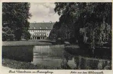 Bad Warmbrunn Riesengebirge Kreis Hirschberg Schlosspark gebr. um 1940