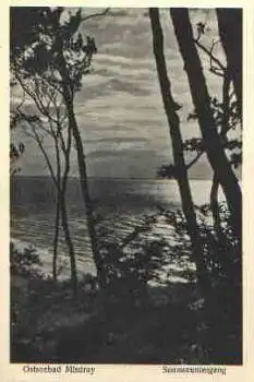 Misdroy kreis Wolin Sonnenuntergang * ca. 1930