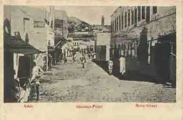 Aden Main Street Steamer-Point Jemen * ca. 1900