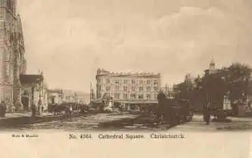 Christchurch Cathedral Square * ca. 1900