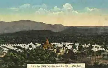 Mandalay Kuthodaw Pagodas from the Hill * ca. 1920