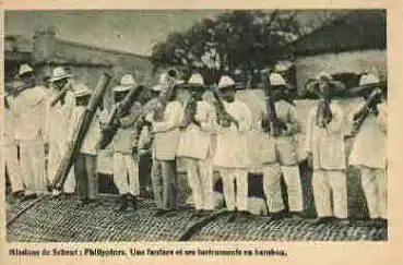 Bambus Instrumente Philippinen  *ca. 1930