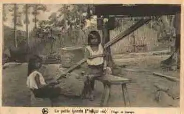 Philippinen Webstuhl AK um 1930