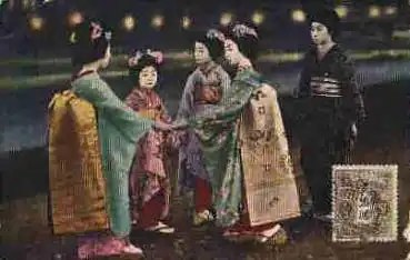 Japan Tanzpruppe gebr. 1924