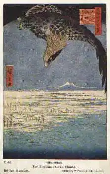 Susaki Hiroshige Ten Thousand Acres Künsterkarte Adler *ca. 1920