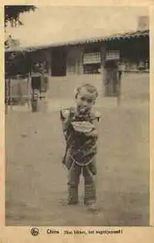 Kind beim Essen China  * ca. 1925
