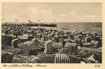 Kolberg Pommern Strandkörbe *ca. 1930