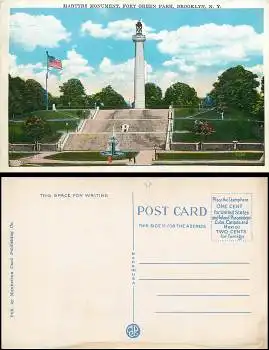 New York City Brooklyn Denkmal Fort Green Park *1940