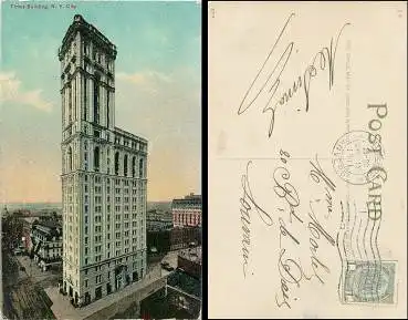 New York City Times Building o 1911