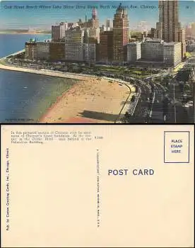 Illinois Chicago Oak Street Beach * 1950