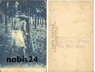 Rubber Tapping Singapore *ca. 1920