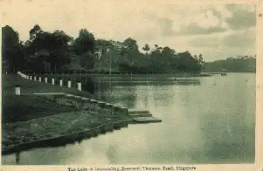 Singapur The Lake is Impounding Reservoir Thomson Road *1910