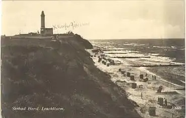 Horst Ostseebad Leuchtturm Pommern Kreis Greiffenberg o 19.8.1935