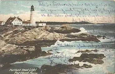 Portland Maine Leuchtturm o 19.6.1907