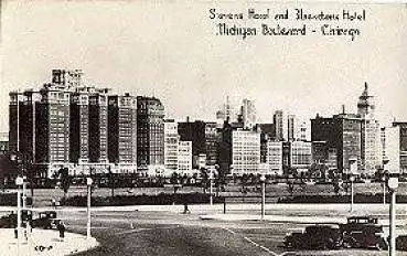 Illinois Chicago Michigan Boulevard Hotels *ca. 1930