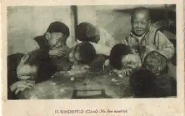 China Zhongguo schlafende Kinder * ca. 1930