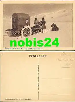 China Pferdekutsche im Winter *1930