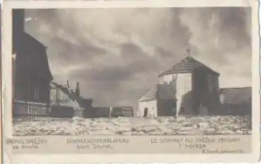 Schneekoppenplateau beim Sturm o 21.5.1921