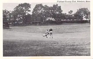 Massachusetts Attalebora Mass. Highland Country Club Golfplatz 1975