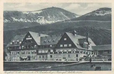 Brückenberg Berghotel Teichmannbaude Riesengebirge Schlesien * ca. 1930